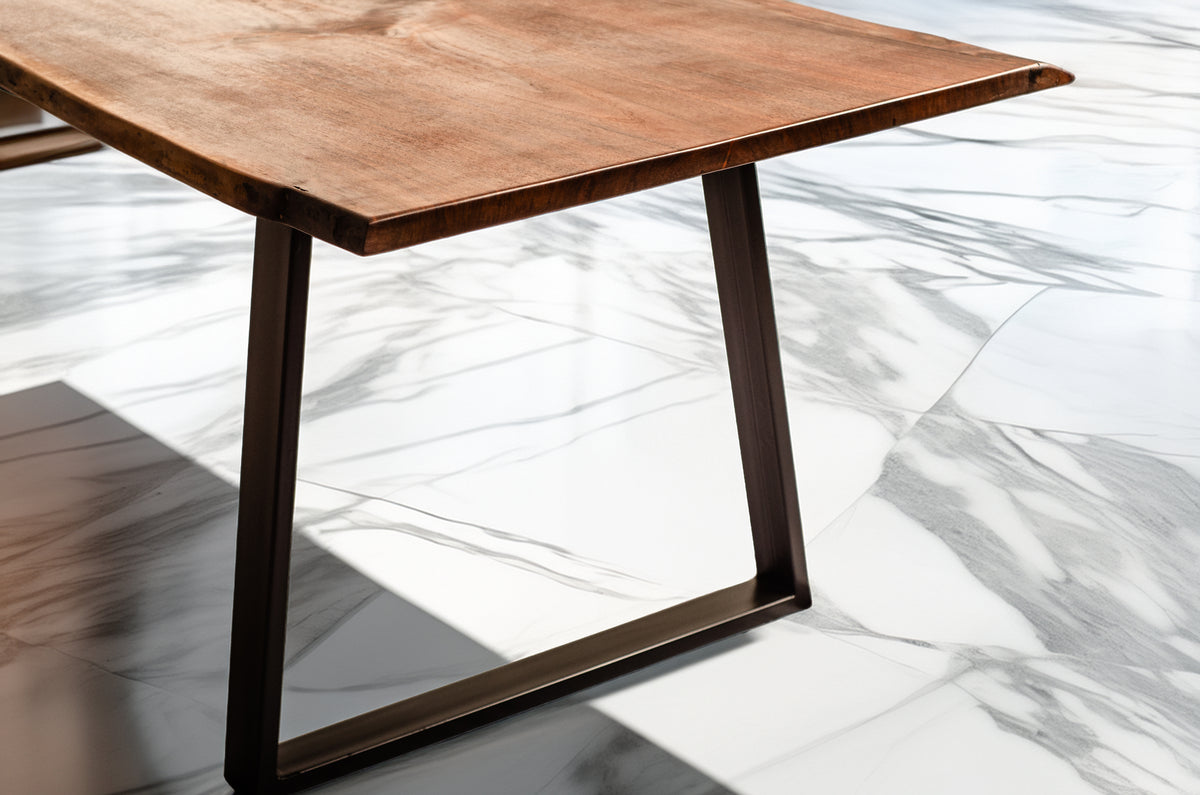 African Walnut single-trunk live-edge dining table, handcrafted by NAKA Furniture in Paarl (3 of 8)