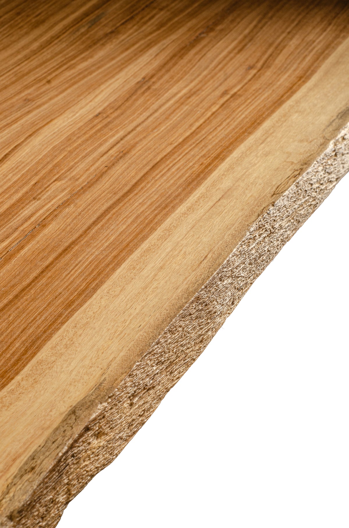 Beli single-trunk dining table with steel X-base, handcrafted by NAKA Furniture in Paarl (6 of 7)
