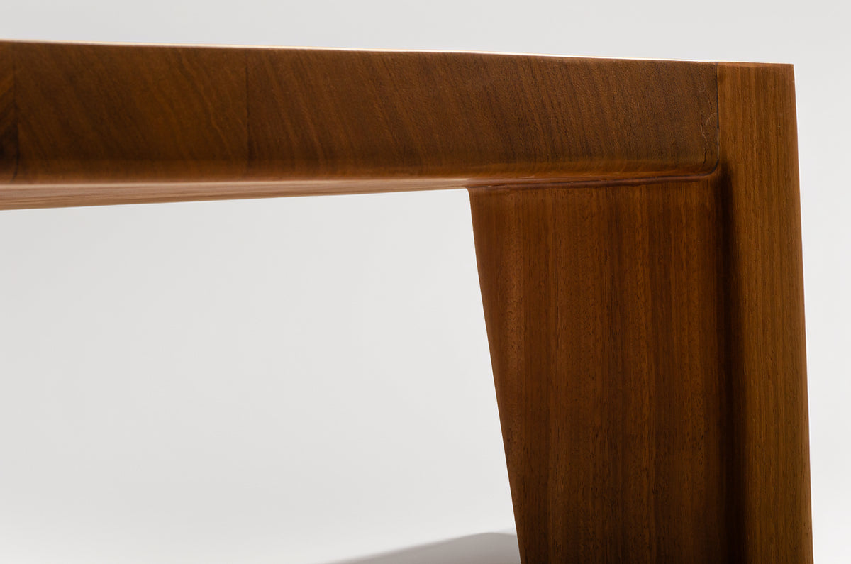 Solid Iroko dining table, handcrafted by NAKA Furniture in Paarl (4 of 6)